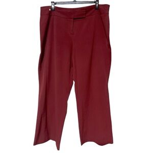 Ashley Stewart Dress pants size 18W petite color burgundy EUC